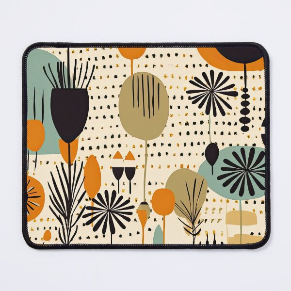Item preview, Colorful Plants and Flowers Abstract Floral Pattern designed and sold by Wonder Of Light.