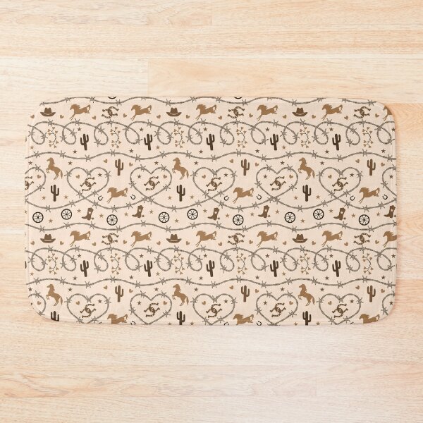 Item preview, Barb Wire Western Hearts Brown designed and sold by VintageStyle.