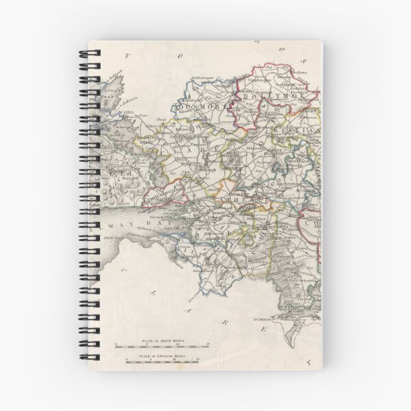 Item preview, Vintage Galway County Ireland Map (1846) Old Connacht Province Region Atlas designed and sold by BravuraMedia.