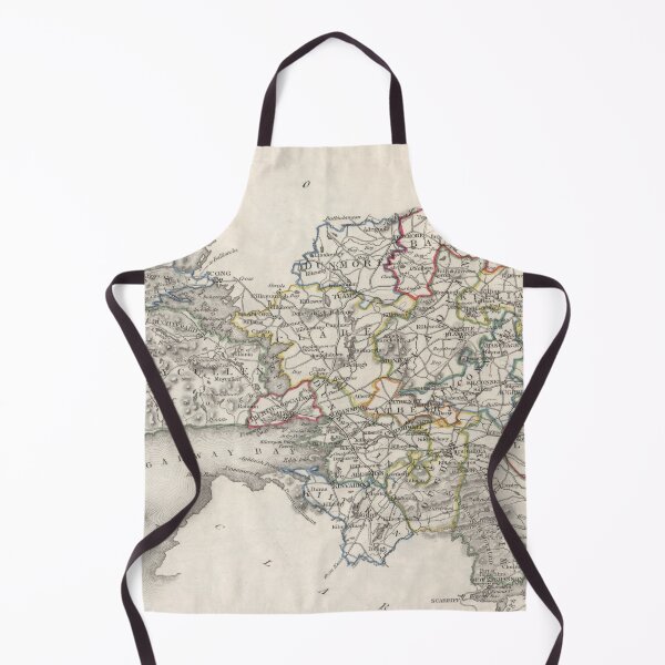 Item preview, Vintage Galway County Ireland Map (1846) Old Connacht Province Region Atlas designed and sold by BravuraMedia.
