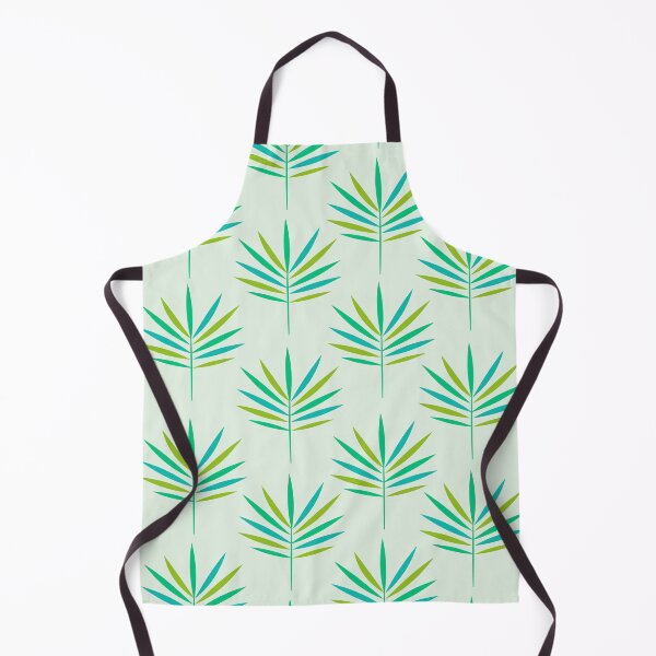 Item preview, Geometric Palm Leaves Pattern in Green and teal designed and sold by Yasminepatterns .
