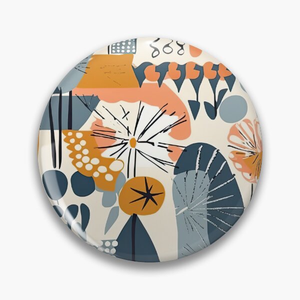 Item preview, Colorful Plants and Flowers Abstract Floral Pattern designed and sold by Wonder Of Light.