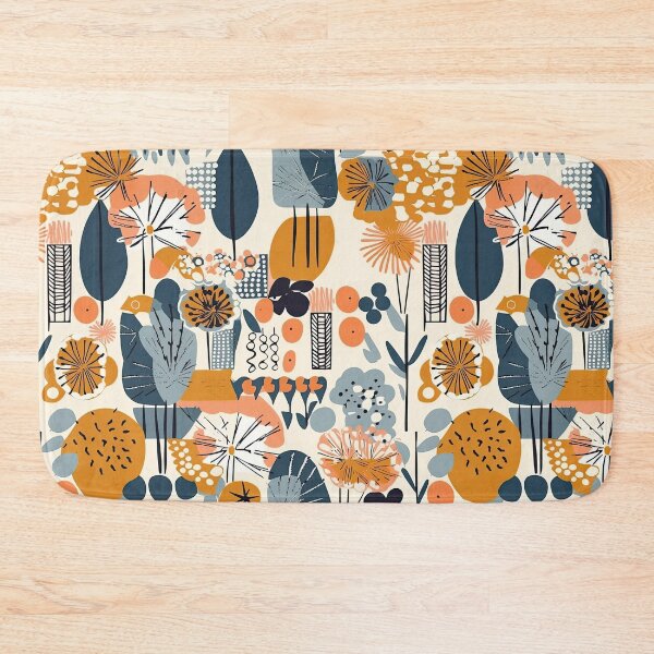 Item preview, Colorful Plants and Flowers Abstract Floral Pattern designed and sold by Wonder Of Light.