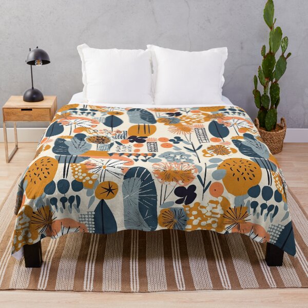 Item preview, Colorful Plants and Flowers Abstract Floral Pattern designed and sold by Wonder Of Light.