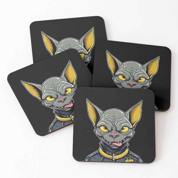 Item preview, Cartoon Sphynx Cat Face Sticker | Edgy Caricatures designed and sold by TortoPlusa.