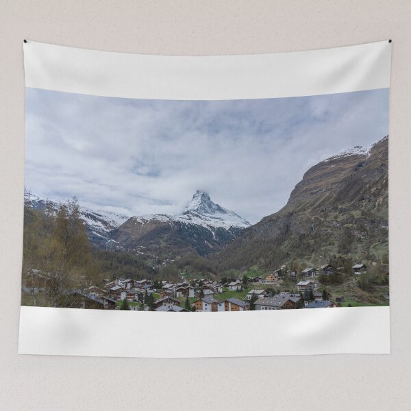 Item preview, The spectacular scenery of the Matterhorn and the town of Zermatt designed and sold by AxelrodCN.