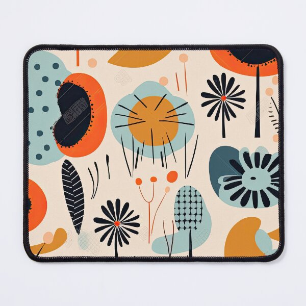 Item preview, Colorful Plants and Flowers Abstract Floral Pattern designed and sold by Wonder Of Light.