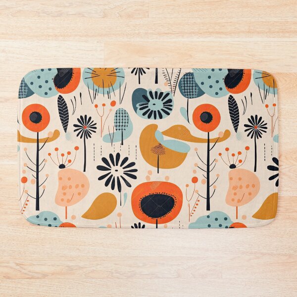Item preview, Colorful Plants and Flowers Abstract Floral Pattern designed and sold by Wonder Of Light.