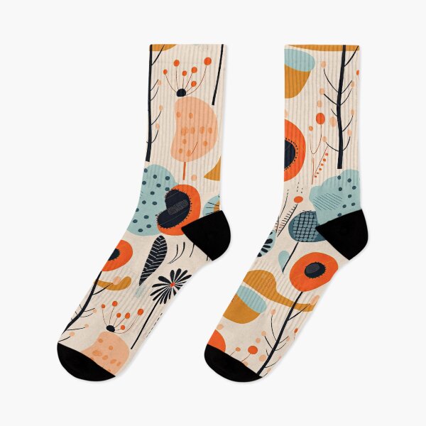 Item preview, Colorful Plants and Flowers Abstract Floral Pattern designed and sold by Wonder Of Light.