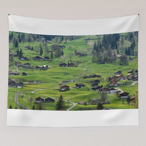 Item preview, The dreamy slopes of the Swiss town of Grindelwald designed and sold by AxelrodCN.