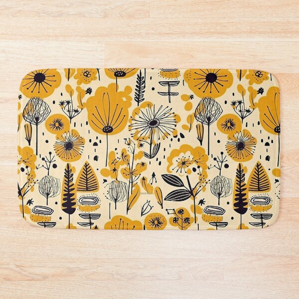 Item preview, Colorful Plants and Flowers Abstract Floral Pattern designed and sold by Wonder Of Light.