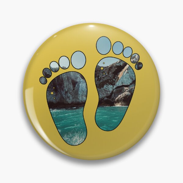 Item preview, Footsteps walking on a rocky beach  designed and sold by Donutlovers.
