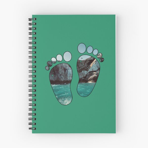 Item preview, Footsteps walking on a rocky beach  designed and sold by Donutlovers.