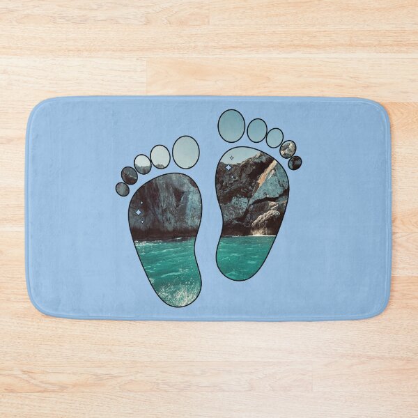 Item preview, Footsteps walking on a rocky beach  designed and sold by Donutlovers.
