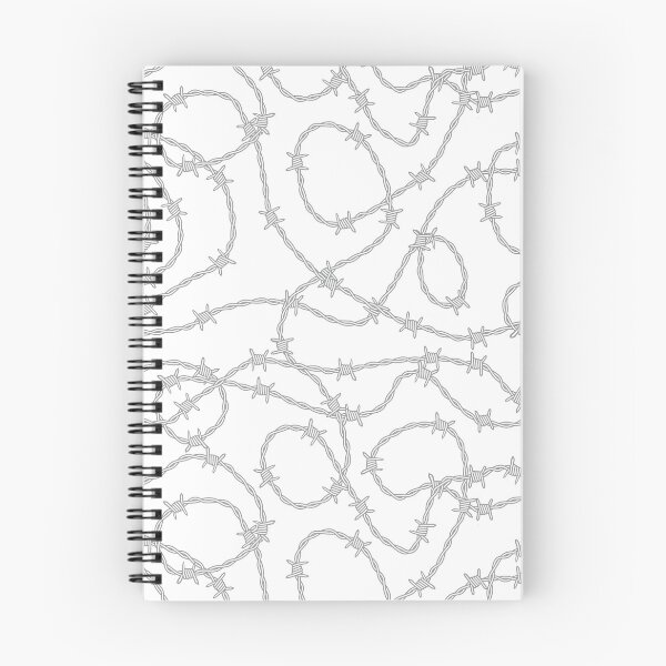 Item preview, Tangled Barb Wire in black and white designed and sold by VintageStyle.