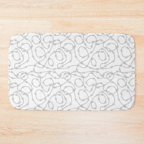 Item preview, Tangled Barb Wire in black and white designed and sold by VintageStyle.