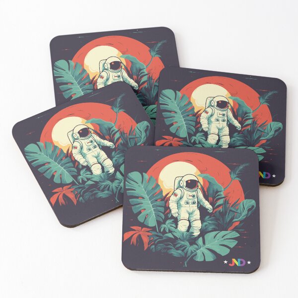 Item preview, Lunar Serenade: Astral Dance amidst Monstera Oasis designed and sold by jooordaaan.