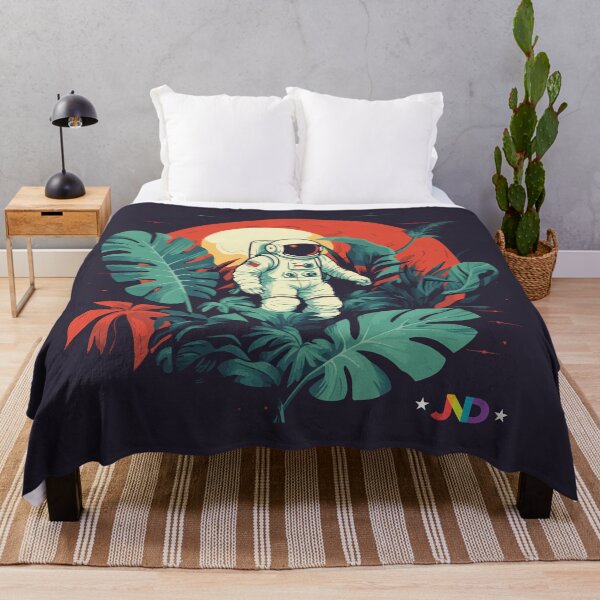Item preview, Lunar Serenade: Astral Dance amidst Monstera Oasis designed and sold by jooordaaan.