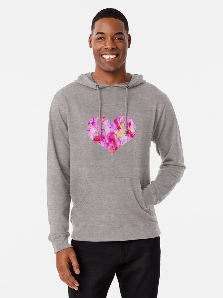 Alternate view of My Valentine Heart Lightweight Hoodie