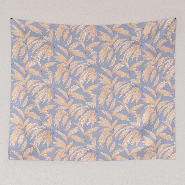 Item preview, Pampas grass repeat pattern // purple and orange designed and sold by LucyFaulke.