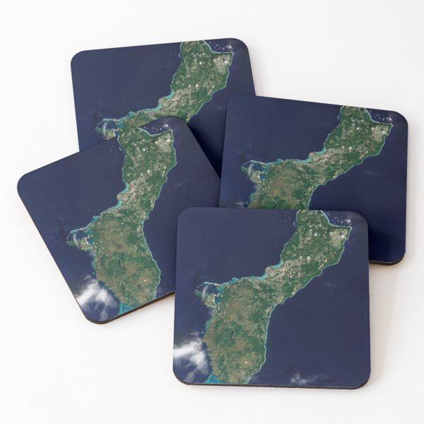 Item preview, Guam Satellite Photograph Map designed and sold by BravuraMedia.