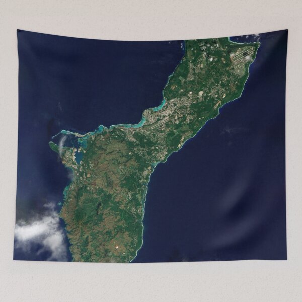 Item preview, Guam Satellite Photograph Map designed and sold by BravuraMedia.