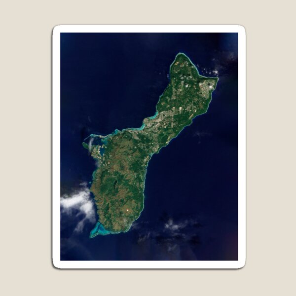 Item preview, Guam Satellite Photograph Map designed and sold by BravuraMedia.