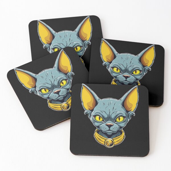 Item preview, Cartoon Sphynx Cat Face Sticker | Edgy Caricatures designed and sold by TortoPlusa.
