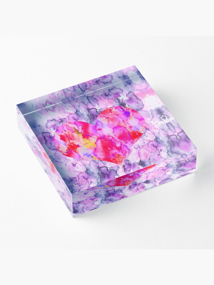 Alternate view of My Valentine Heart Acrylic Block