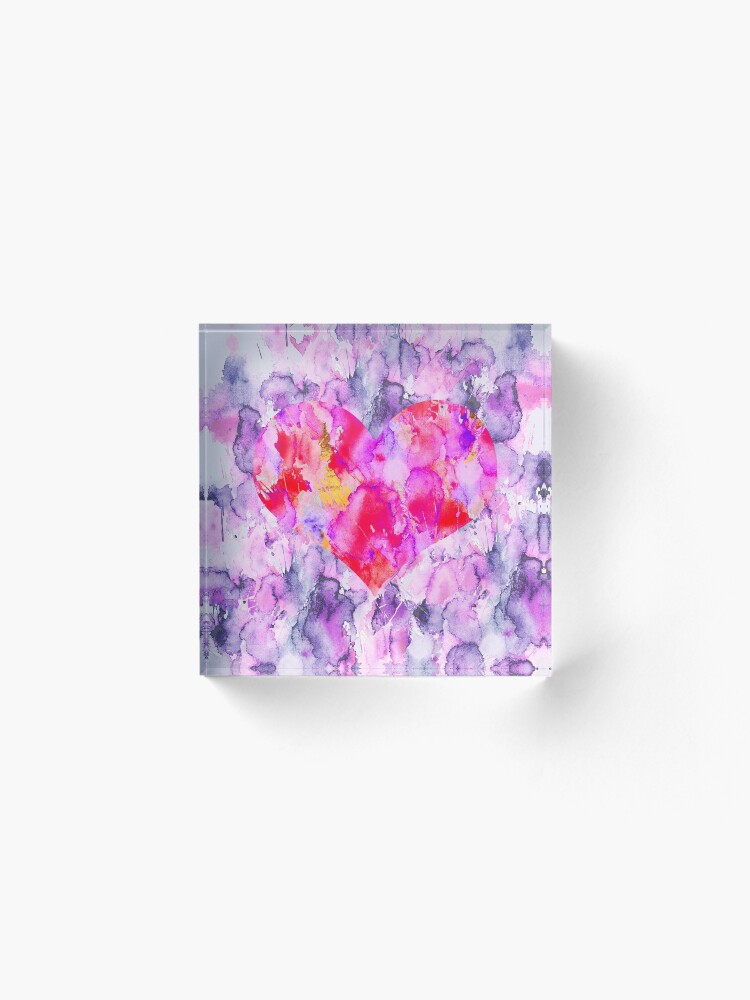 Alternate view of My Valentine Heart Acrylic Block