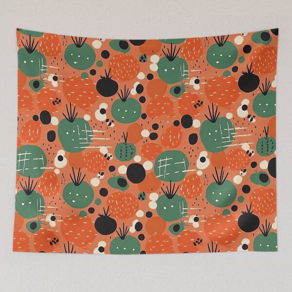 Item preview, Colorful Fresh Vegetables Tomatoes and Carrots Abstract Pattern designed and sold by Wonder Of Light.