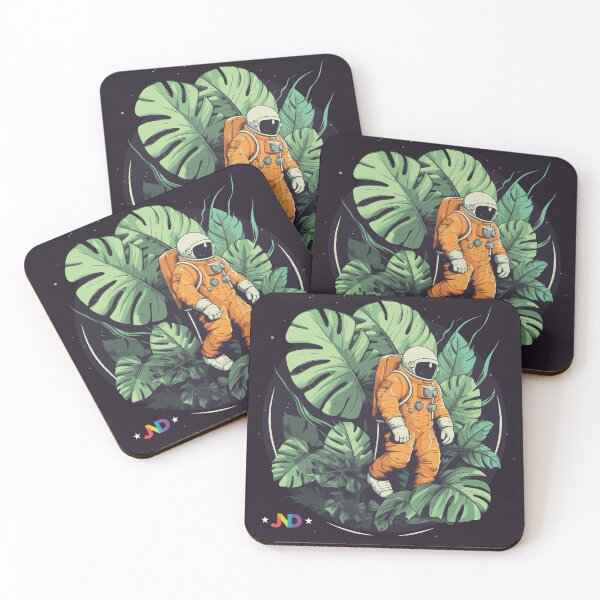Item preview, Interstellar Jungle: Astral Encounter amidst Monstera Majesty designed and sold by jooordaaan.