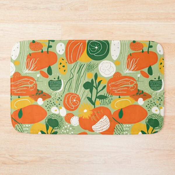 Item preview, Colorful Fresh Vegetables Tomatoes and Carrots Abstract Pattern designed and sold by Wonder Of Light.