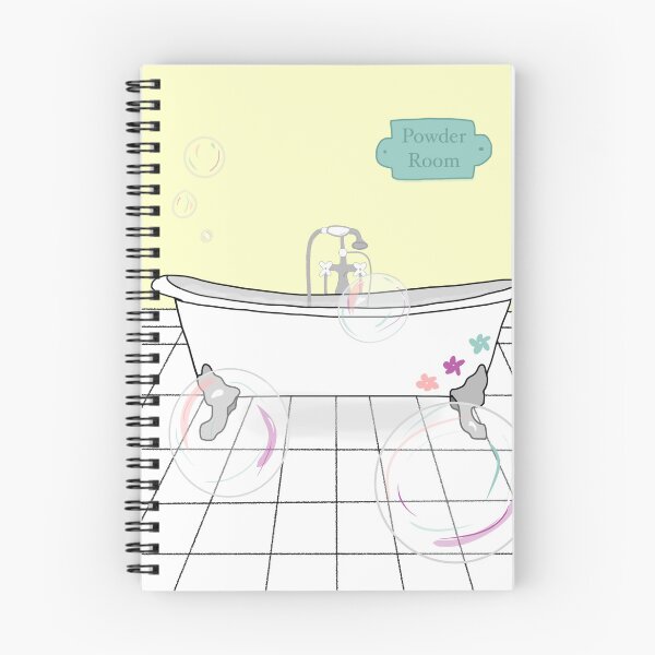 Item preview, Retro bathtub with bubbles designed and sold by TheSmileStudio.