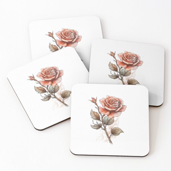 Item preview, Brushstrokes of Beauty: Hand-Painted Rose designed and sold by Krisekk.
