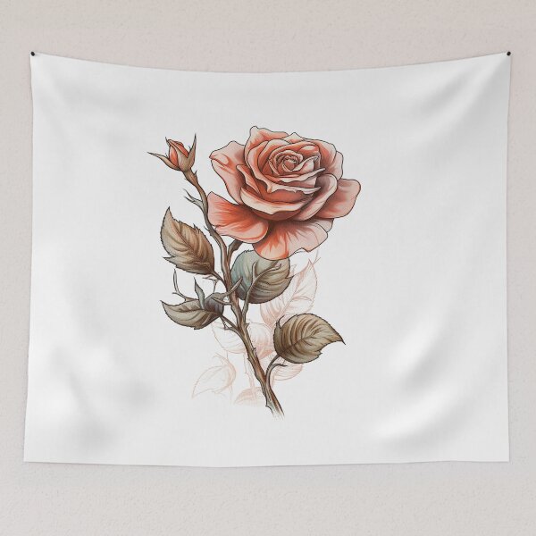 Item preview, Brushstrokes of Beauty: Hand-Painted Rose designed and sold by Krisekk.