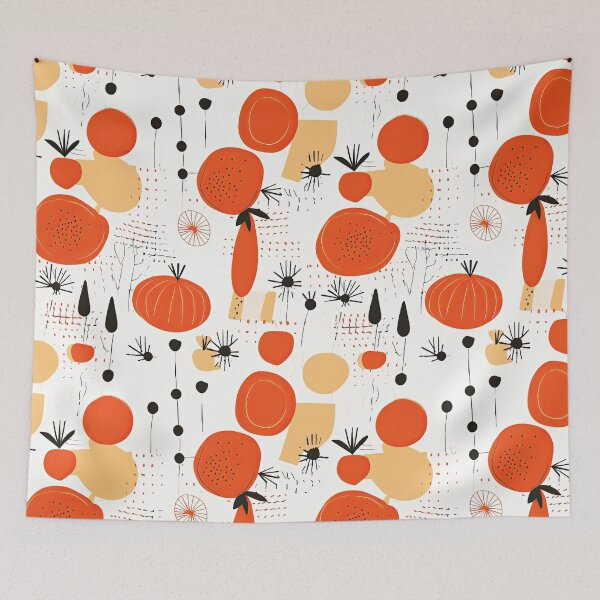 Item preview, Colorful Fresh Vegetables Tomatoes and Carrots Abstract Pattern designed and sold by Wonder Of Light.