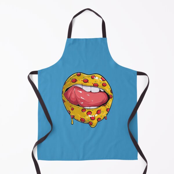 Item preview, Woman lips with pizza lipstick  designed and sold by Donutlovers.