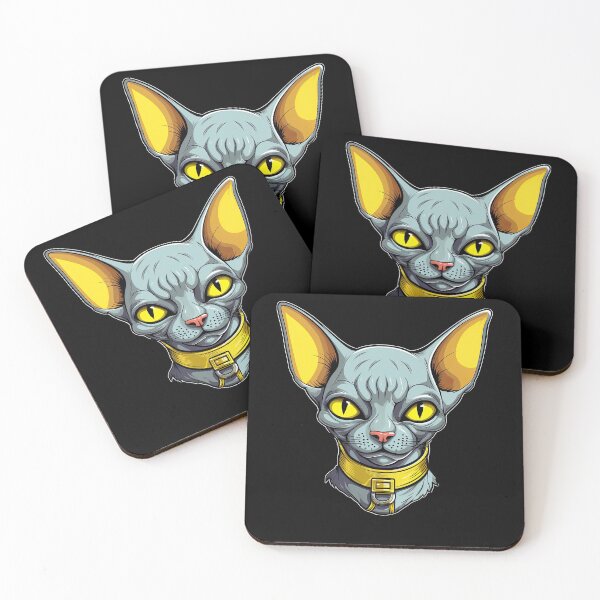 Item preview, Cartoon Sphynx Cat Face Sticker | Edgy Caricatures designed and sold by TortoPlusa.