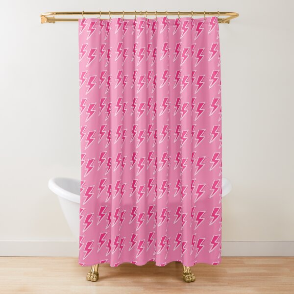  MULTIC High Fashion Shower Curtain, Pink & Black