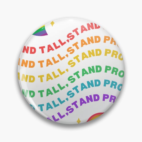 Item preview, Custom Pride Shirt，Rainbow Pride TShirt Stand Tall Stand Proud designed and sold by fashlove.