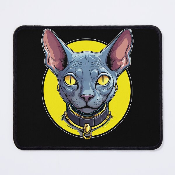 Item preview, Cartoon Sphynx Cat Face Sticker | Edgy Caricatures designed and sold by TortoPlusa.