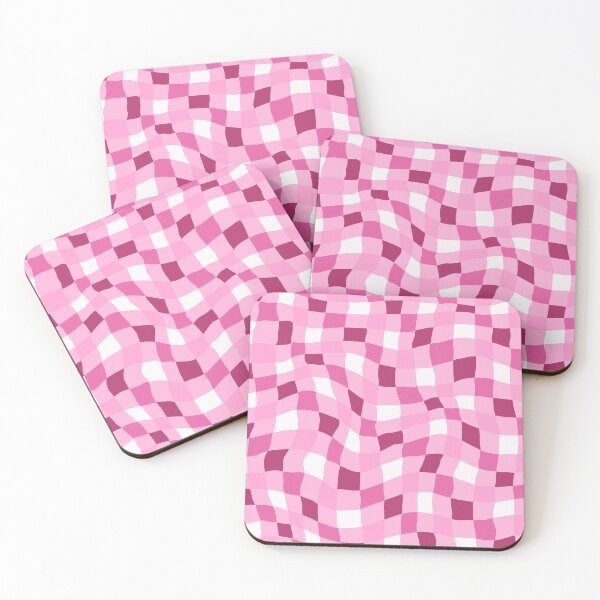 Item preview, Wavy Pink Checker Pattern designed and sold by Julie Erin Designs.