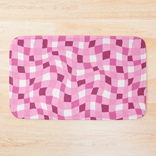 Item preview, Wavy Pink Checker Pattern designed and sold by Julie Erin Designs.