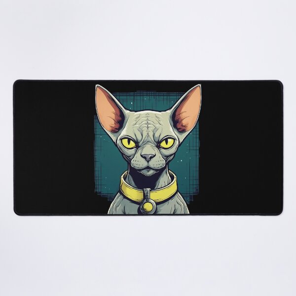 Item preview, Cartoon Sphynx Cat Face Sticker | Edgy Caricatures designed and sold by TortoPlusa.