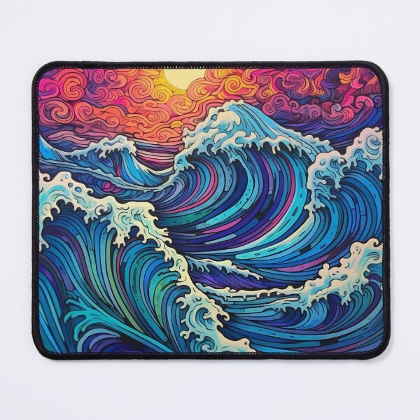 Item preview, Abstract Ocean Waves Pattern designed and sold by Desfix.