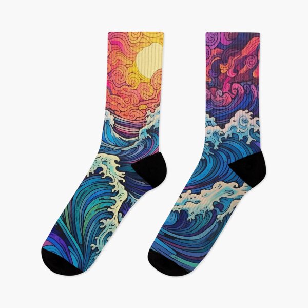 Item preview, Abstract Ocean Waves Pattern designed and sold by Desfix.