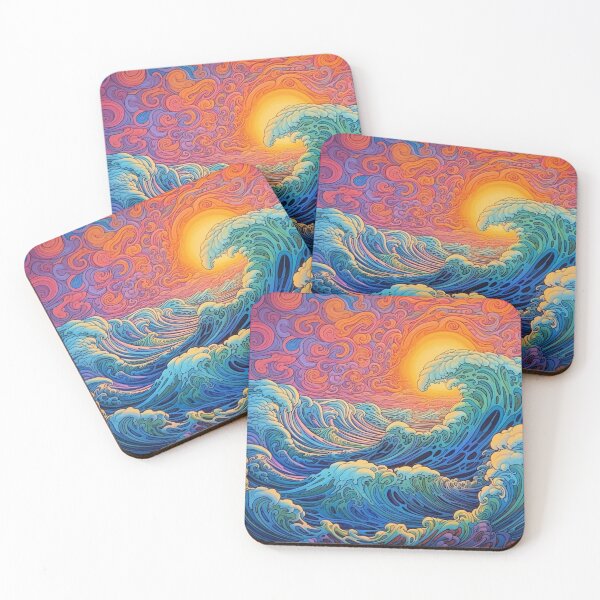 Item preview, Abstract Ocean Waves Pattern designed and sold by Desfix.