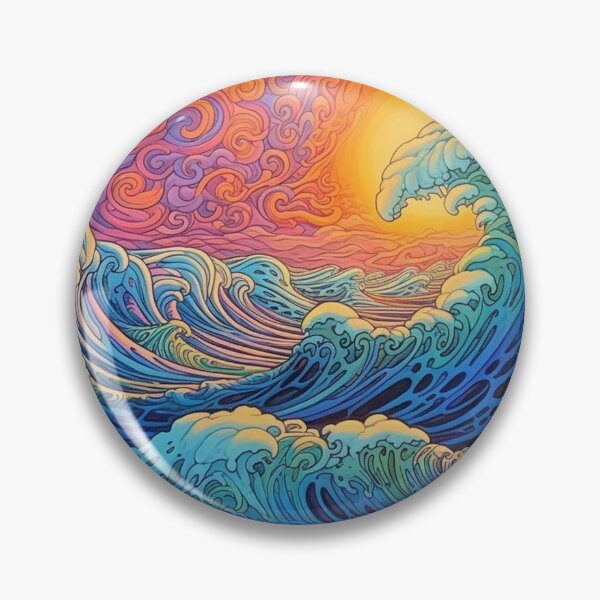 Item preview, Abstract Ocean Waves Pattern designed and sold by Desfix.