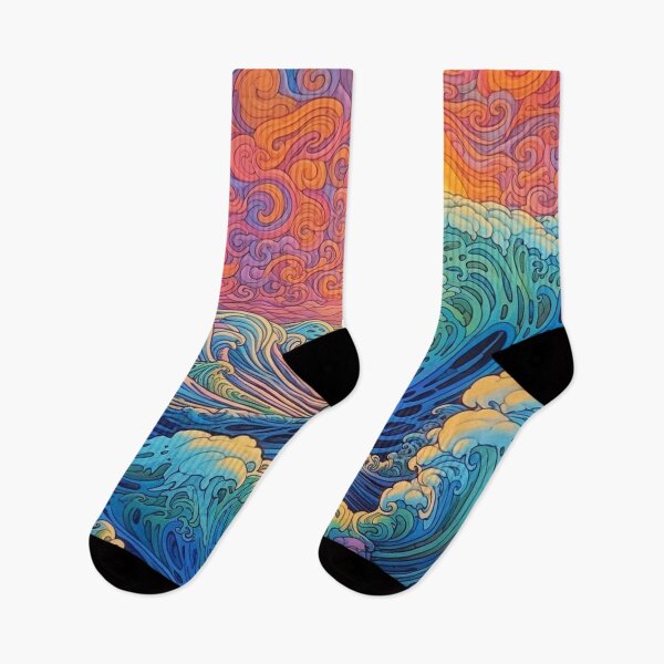 Item preview, Abstract Ocean Waves Pattern designed and sold by Desfix.